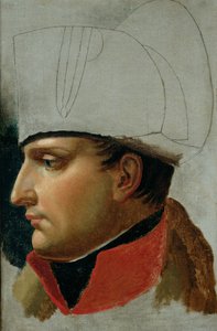 Portrait inachevé de Napoléon Ier (1769-1821) autrefois attribué à Jacques Louis David, 1808